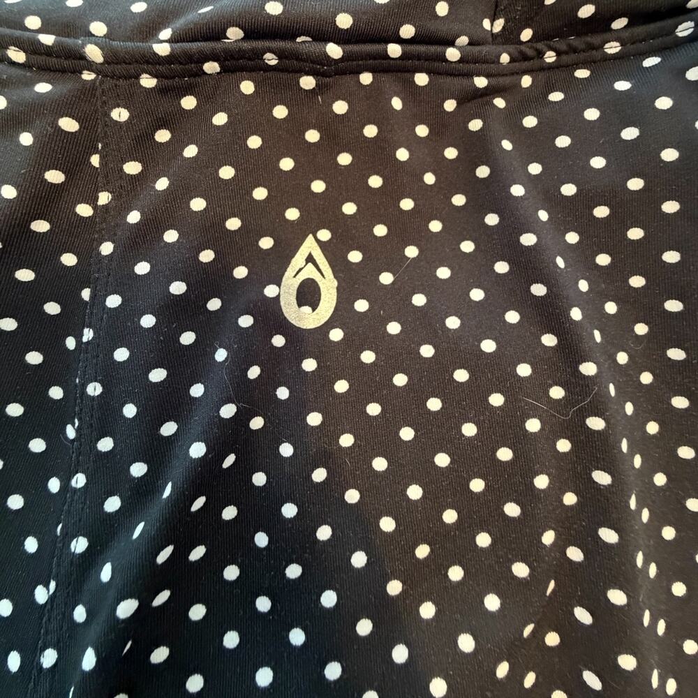 Dona Jo running. Skort. Black with white polka dots - Picture 2 of 8